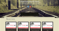 Desktop Screenshot of dbatricksworld.com