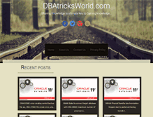 Tablet Screenshot of dbatricksworld.com
